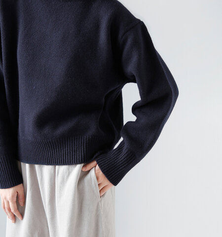 atelier naruse｜ラムウール タートルネック セーター kt-31