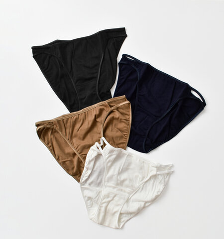 Souple Luz|スーピマオーガニックコットン フライス Wストラップ ショーツ sog-bo-007-fn アンダーウェア