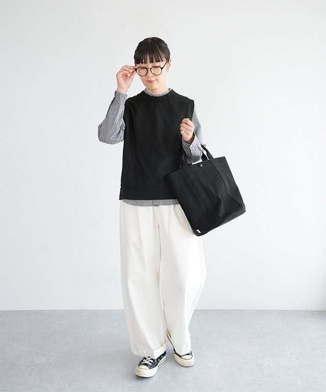 身長:165cm/着用カラー:10.ブラック/着用サイズ:one size