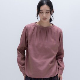 hatsutoki|w-face コットンロングティーブラウス|【長袖ブラウス】