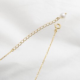 Sea Dew｜gold line ロングネックレス スクエア