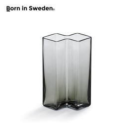 Born in Sweden|ボーンインスウェーデン ロウベース 2連 グレー 花瓶 花器 フラワーベース