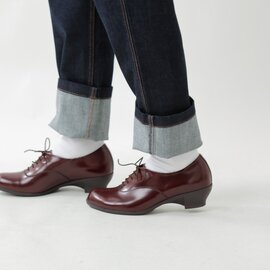 TRAVEL SHOES by chausser｜レザー レースアップ ウエッジソール シューズ tr-007-same1-fn