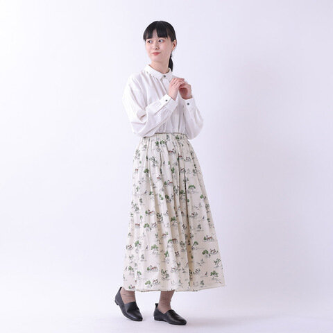 TUTIE.｜【期間限定 4周年記念SALE】コットンツイルアンティークプリントスカート