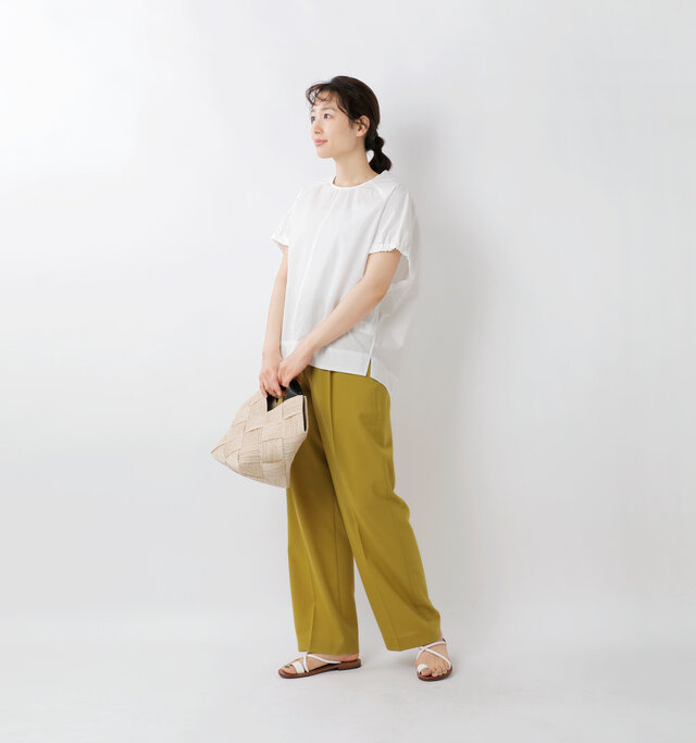 model mizuki：168cm / 50kg 
color : white / size : 1