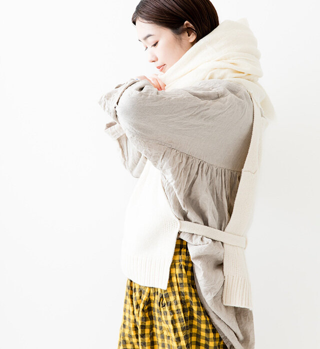 color : CREAM , model : 162cm