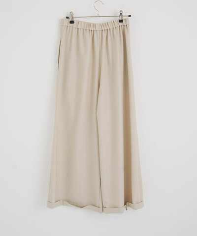 Mochi｜asymmetry wide pants [off beige]