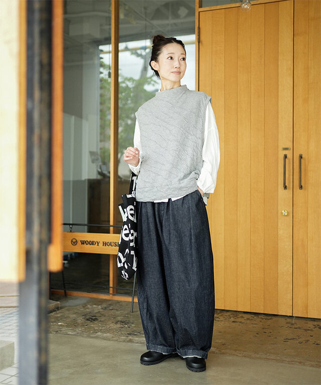 身長:164cm / カラー:top gray / サイズ:M