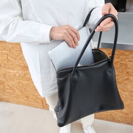 THE FACTORY｜Silva Tote Bag Leather noir/レザー トートバッグ【母の日ギフト】