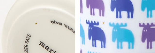 ・商品の表面に黒点が見られることがございます。こちらは陶器を作る過程で素材の土の色が出現している状態です。これらは製品の性質上避けられずメーカーが良品としており、ご使用、品質には問題がなく不良品には相当しません。あらかじめご理解とご了承いただけますよう、お願いいたします。
・食器洗い機に対応しており、オーブン及び電子レンジでの使用が可能です。ただし、急激な温度変化(例えば、フリーザーから熱いオーブン・オーブンから直接冷たいコースターになど)には耐えられません。また、コンロ上での調理には適していません。
・偶数個ご購入いただけますと、marimekkoのロゴ入りボックスでお届けいたします。
・素材の色・風合いなど、ディスプレーにより、一部写真と実物が異なる場合がございますので、あらかじめご了承ください。