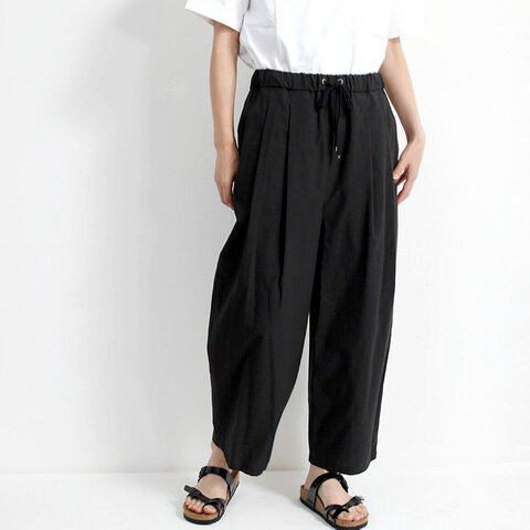 MUSUBI|ゆったり2タックテーパードパンツ 和晒 コットン