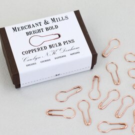 MERCHANT ＆ MILLS｜COPPERED BULB PINS　洋ナシ型安全ピン（銅）