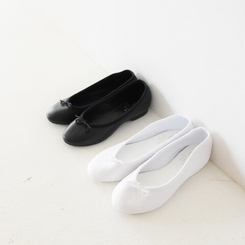 CROWN|レザー バレエ シューズ BOW BALLET リボンモチーフ フラットシューズ シューズ クラウン