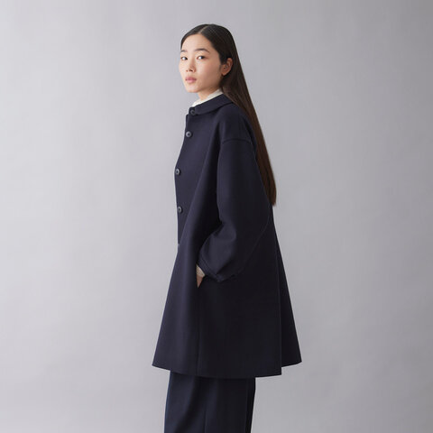 STAMP AND DIARY|ビーバーメルトン 丸衿ミドルコート