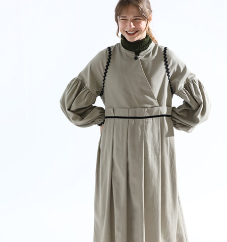 kelen|カシュクール デザイン タック プリーツ ドレス “YUJU” lkl24wop2082-mn