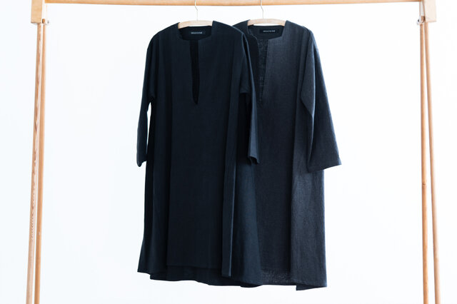 mizuiro ind|ステッチデザインワンピース