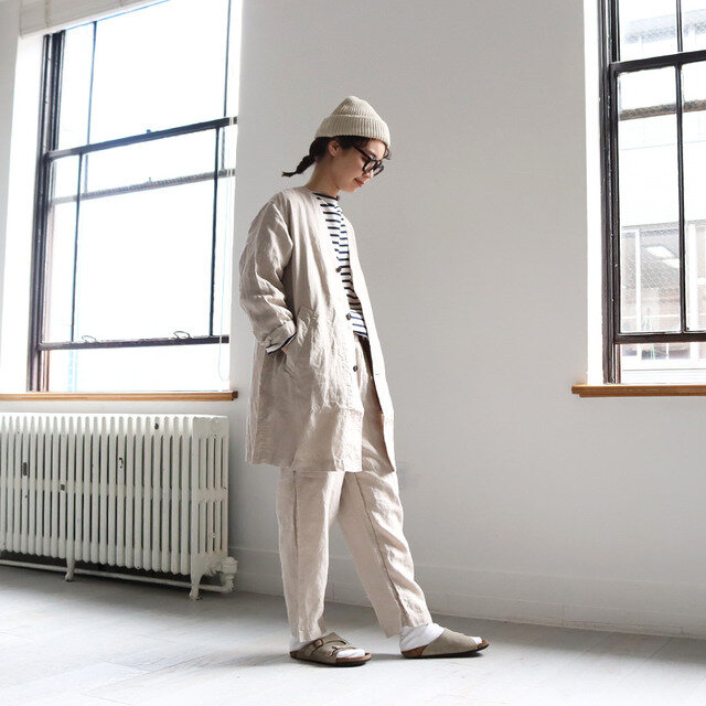 ■エクリュ(身長166cm、どちらも着用サイズ1)