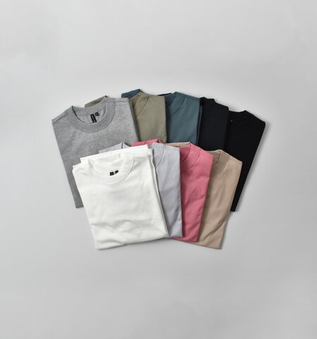 TRAVAIL MANUEL|ミディ天竺 長袖 バインダー Tシャツ 2025-mn