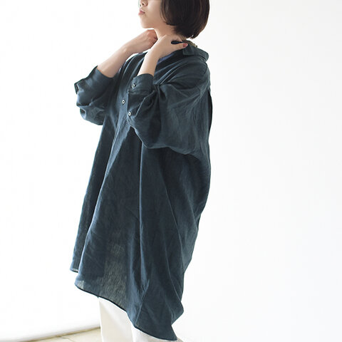 INDIVIDUALIZED SHIRTS|SHIRTS シャツワイドシルエットリネンシャツワンピース・1S1911247・1S1911248・1S1911250 インディビジュアライズド