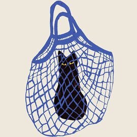 THE POSTER CLUB｜アートポスター Chloe Purpero Johnson／The Cats In The Bag（30cm×40cm）
