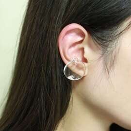 _cthruit|_cthruit ear cuff_moon イヤーカフ 【Clear】