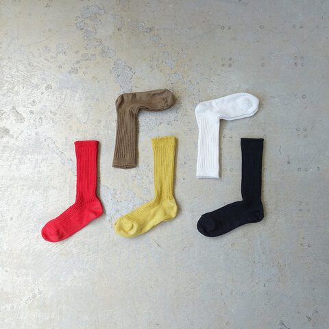 Loiter|Linen Color Rib Socks