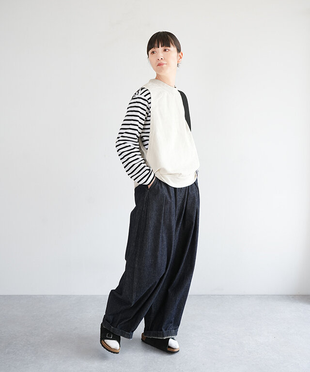 身長:165cm/着用カラー:03.スノーグレー/着用サイズ:one size