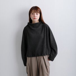 COGTHEBIGSMOKE|ダブルフェイスリブジャージー ボトルネック カットソー KORA BOTTLE NECK TOP 15101-028-1127-1