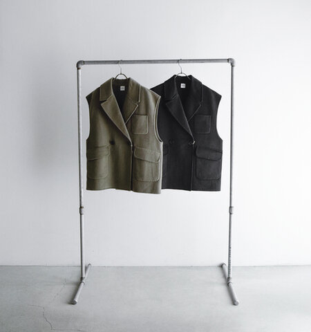 YENN|ダブルフェイス ベスト ジャケット “DOUBLE FACE VEST JK” y253-41089