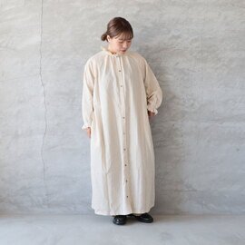 ichi Antiquités|ピンストライプドレスワンピース NATURAL