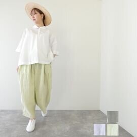 ROBE de PEAU|リネンカミーユタックパンツ(R358)ローブ デ ポー