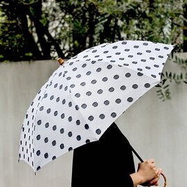SUR MER｜ジャガード水玉 長傘/折りたたみ傘 日傘