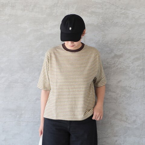 BLUE LAKE MARKET|スリット開きボーダーTee