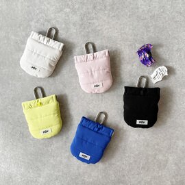 POY|ふかふかキルティング生地のポーチ型携帯用ゴミ箱 ”ポーイ” MINI PUFF / クリスマス