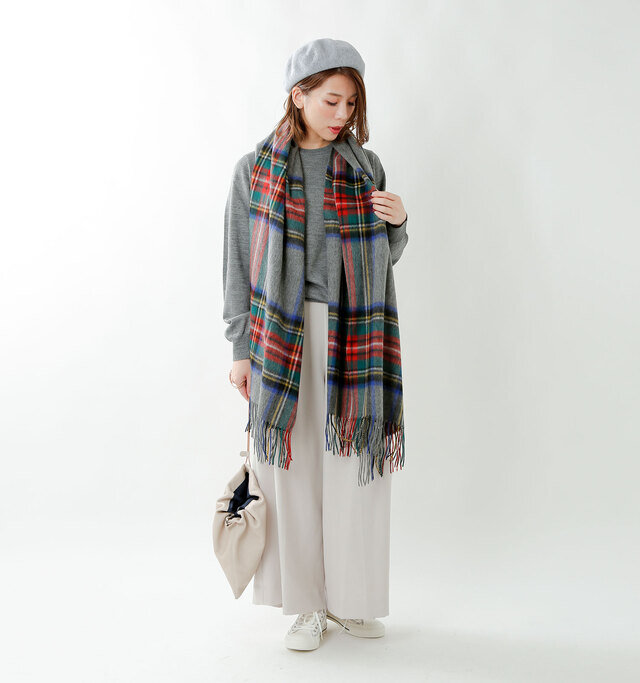 model mei:165cm / 50kg
color : gray stewart / size : F