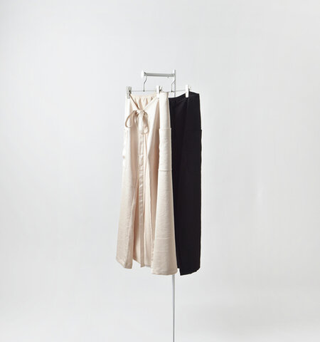 COGTHEBIGSMOKE|エコサテン 3way ラップスカート “MINA DOUBLE WRAP SKIRT” 13501-224-1316-1-kr