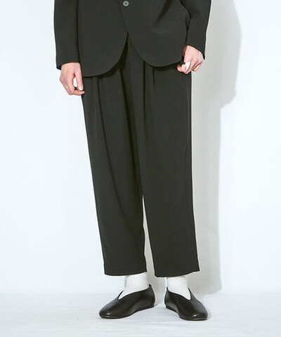 NO CONTROL AIR|ライトクレープダブルクロスイージーワイドパンツ フルレングス スラックス ボトムス フォーマル オフィス オケージョン N2TPT NK_NC9816PF nk-nc9816pf