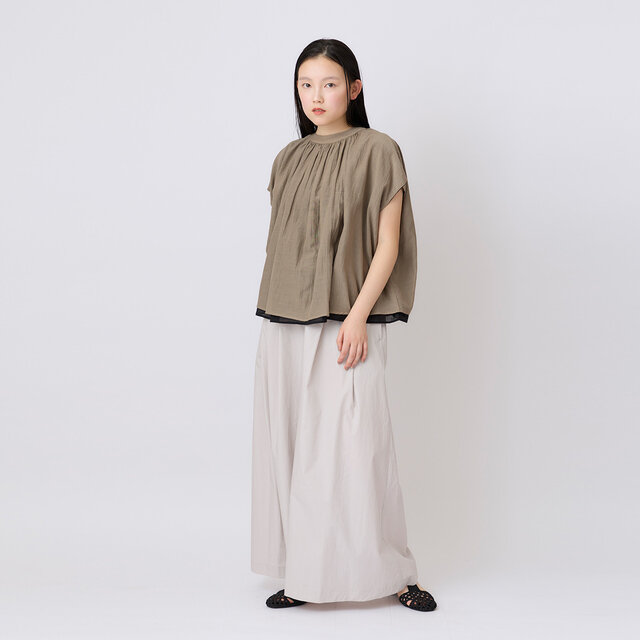 model:164cm color: ベージュクロ