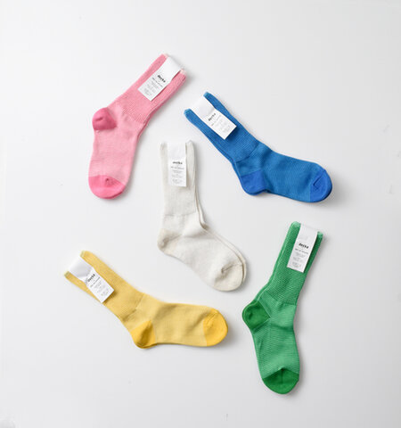decka quality socks｜ピンストライプ ダブルニット ソックス double-knit-socks-ms 靴下
