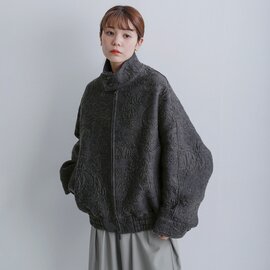 manipuri|ウールコットン アラベスク ジャガード ブルゾン jaq-blouson 【2026aw先行受注会】