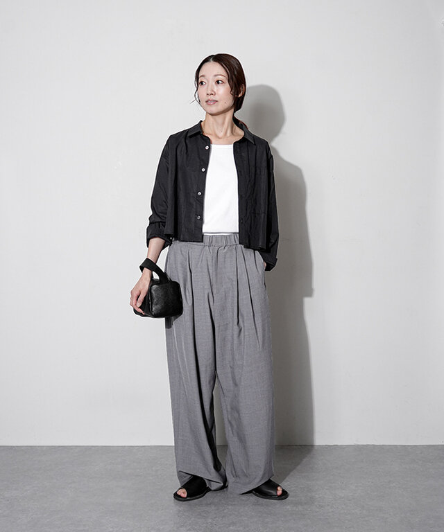 身長:164cm / カラー:908 チャコール / サイズ:3