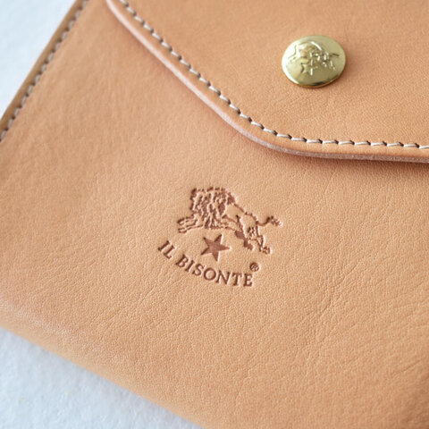 IL BISONTE｜スクエア型 がま口財布 二つ折り財布 コンパクトウォレット 411277 イルビゾンテ プレゼント プレゼント 母の日