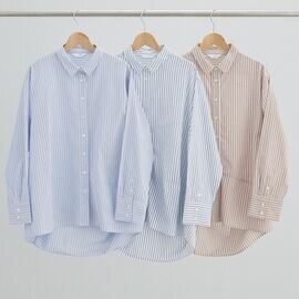 T.Tutie.|コットンストライプボールシャツ 長袖シャツ