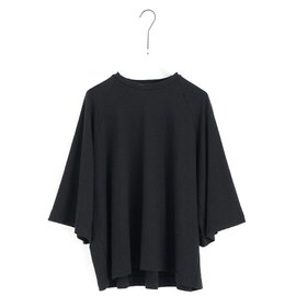 Mochi｜ tuck t-shirt [ms22-to-02/black] タックTシャツ