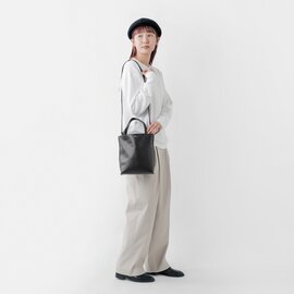 A.P.C.｜レザー 2way スクエア トートバッグ “CABAS MAIKO SMALL” m61667-mn