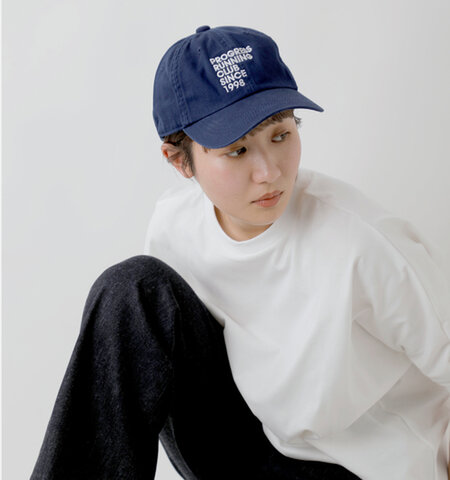 PROGRESS RUNNING CLUB｜刺繍 ロゴ キャップ 帽子 “PRC1998” prc-24ss-10-yh