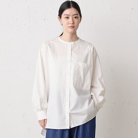 MidiUmi|stand collar big shirt