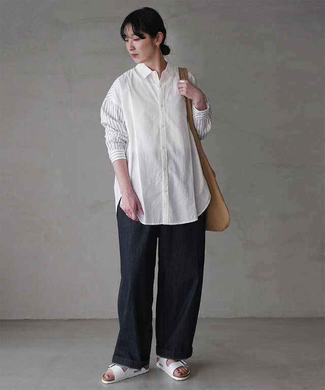 身長:165cm / カラー:124 オフパネル / サイズ:2