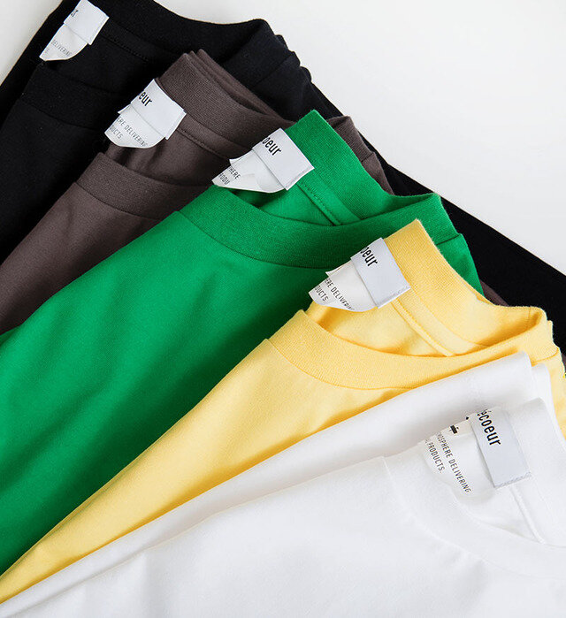 color : 手前からWHT / YELLOW / GREEN / BRN / BLK