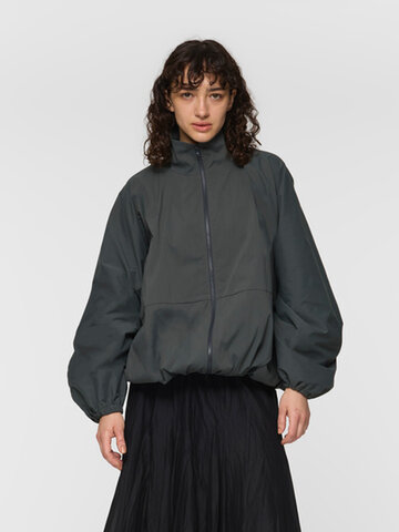 mizuiro ind|ハイネックジップブルゾン